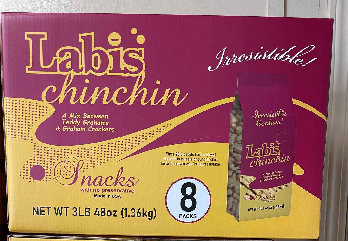 Chin Chin Box 8 PC of 3lb Bags Reseller Only