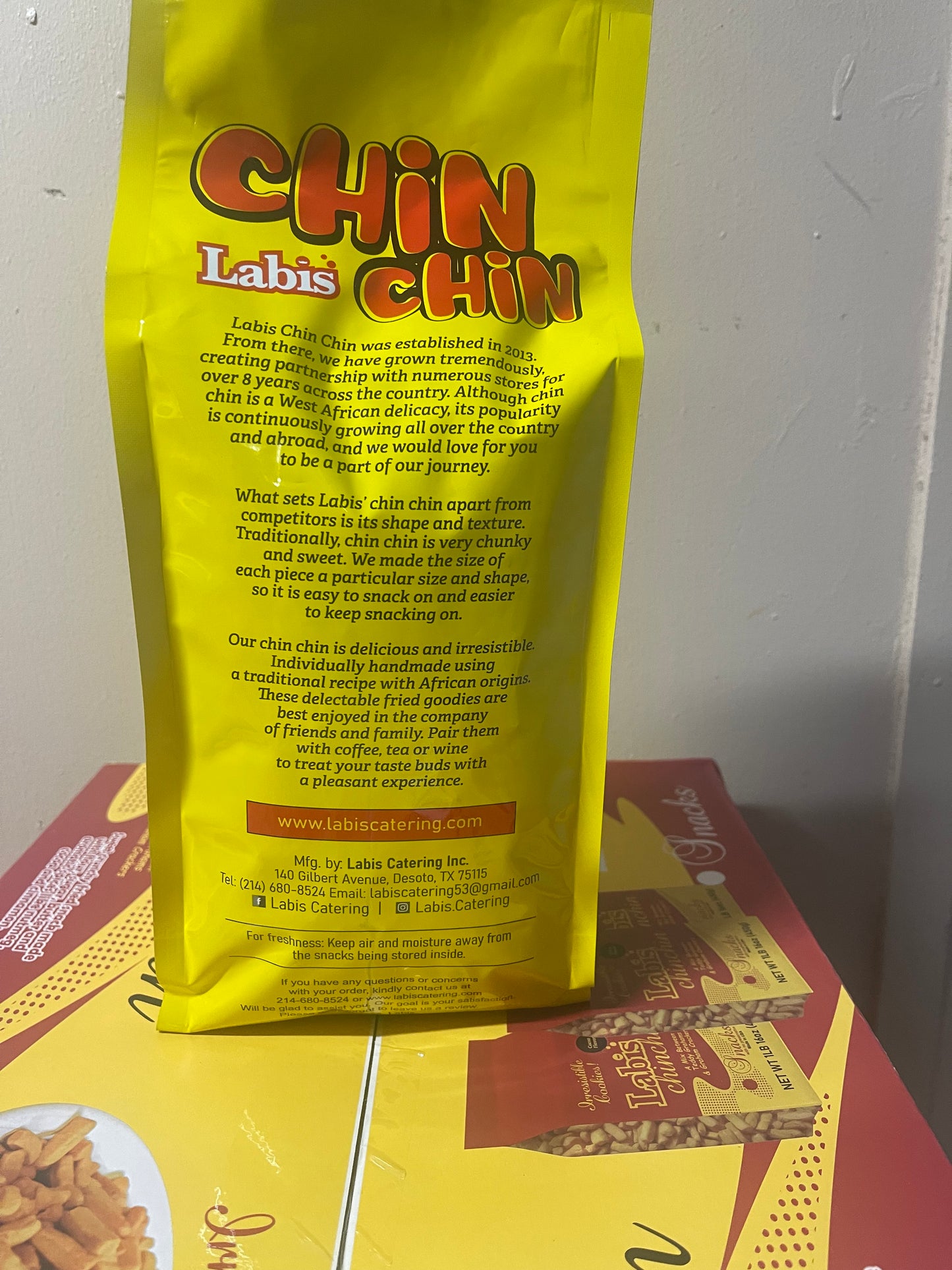 Chin Chin Box 8 PC of 3lb Bags Reseller Only
